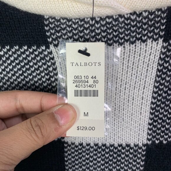 NWT $129 Talbots Womens Pullover Poncho Sweater Size Medium Shawl Neck - Picture 8 of 10